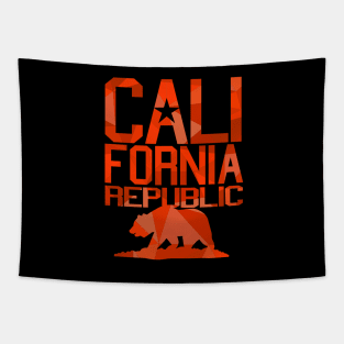 California Republic Bear (spicy red version) Tapestry