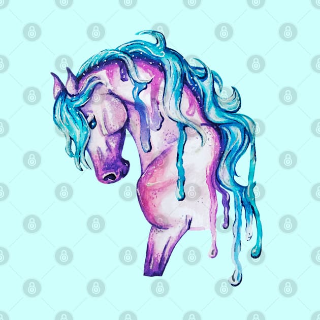 Watercolor Horse by Lady Lilac