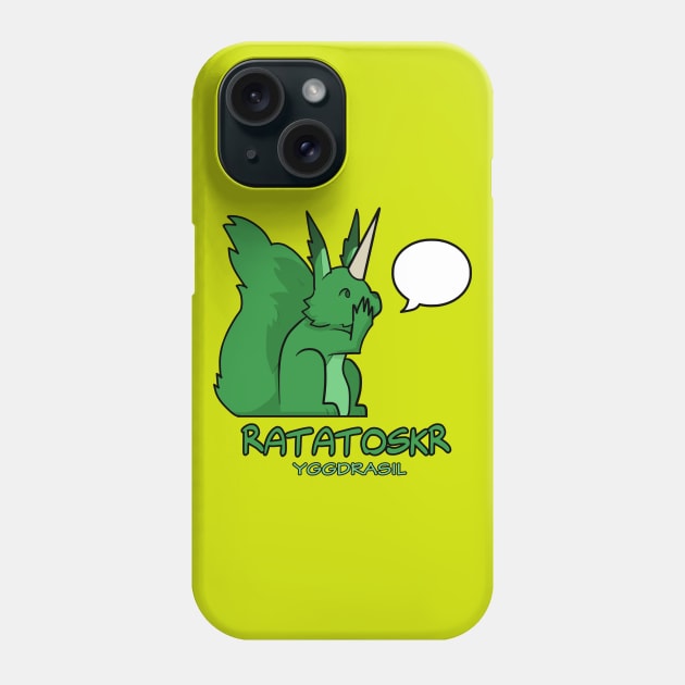 Compendium of Arcane Beasts and Critters - Ratatoskr Phone Case by taShepard