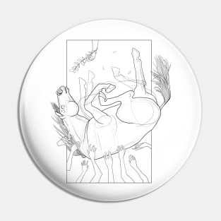 Falling horse Pin