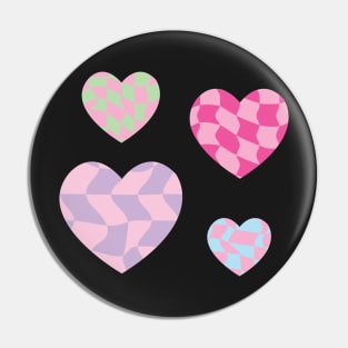 Y2K Pink cute hearts Pattern Pin