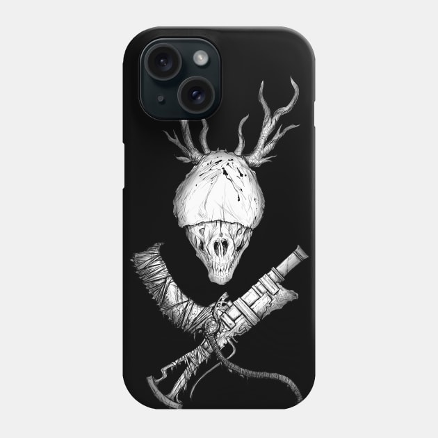 Bloodborne Cross-Weapons(white) Phone Case by Harrison2142