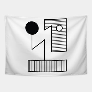 Abstract Bauhaus | Number One Tapestry