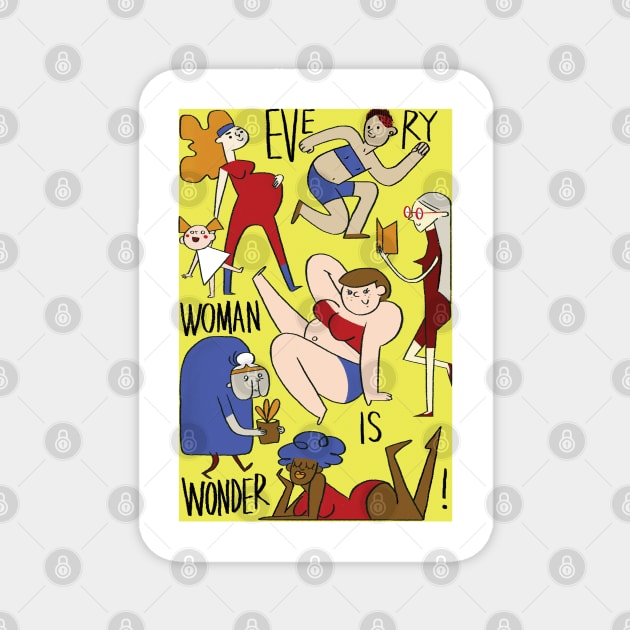 Wonder WomEN Magnet by GiuliaM