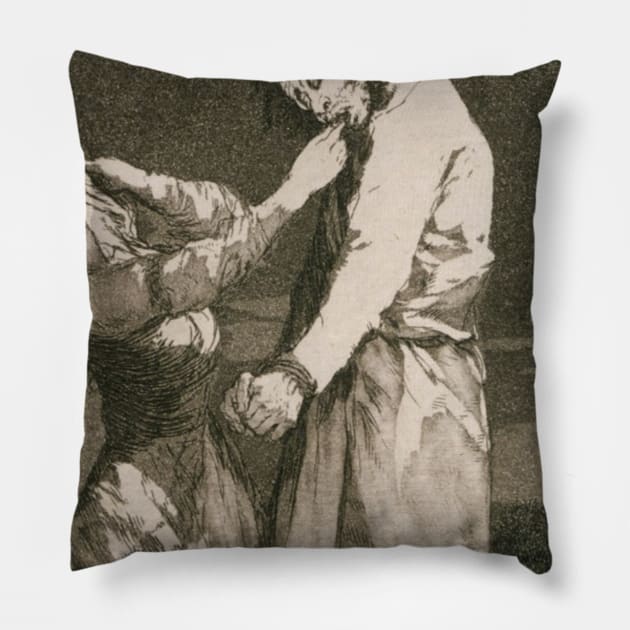 The hanging man Pillow by Infernal Beard Company