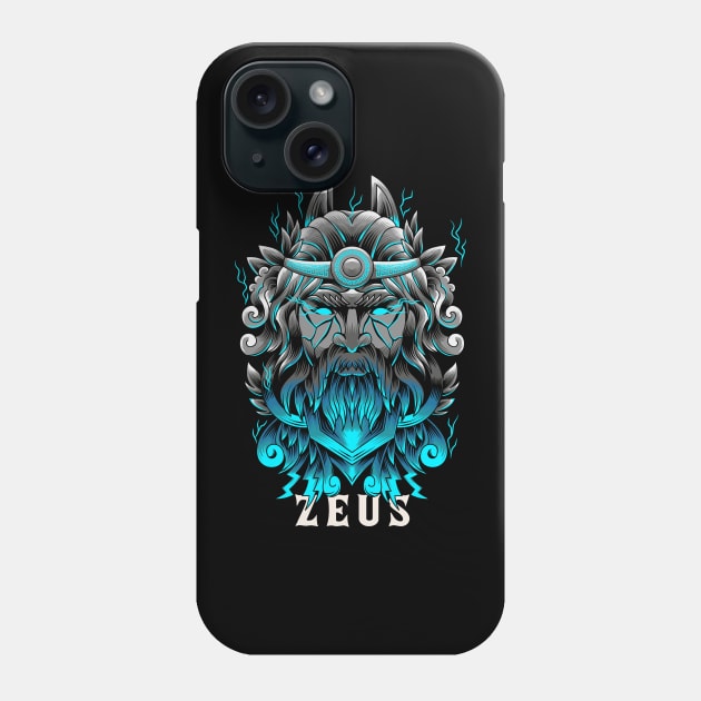 Zeus Phone Case by Pixel Poetry