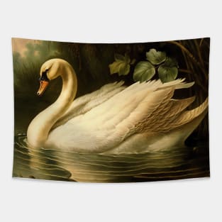 Vintage Swan Tapestry