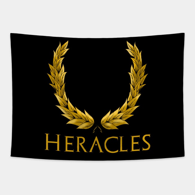 Heracles - Ancient Greek And Roman Mythology Tapestry by Styr Designs