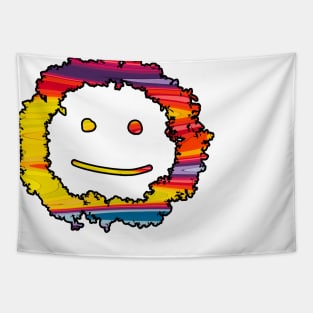 Colourful Smiley Face! Tapestry