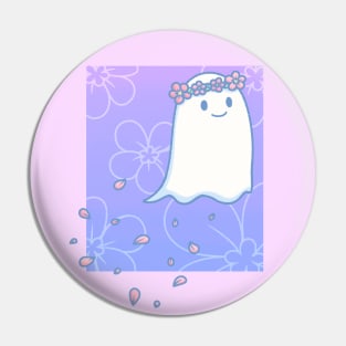 Flower Ghost Petals Pin