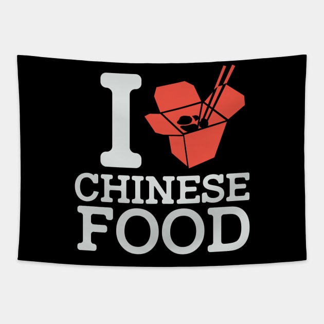 I Love Chinese Food Tapestry by Issho Ni