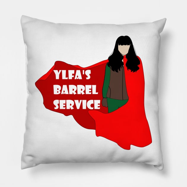 Ylfa's Barrel Service Pillow by trainedspade