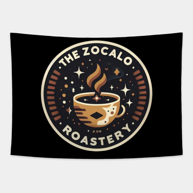 The Zocalo Roastery - Sci-fi Tapestry by Fenay-Designs