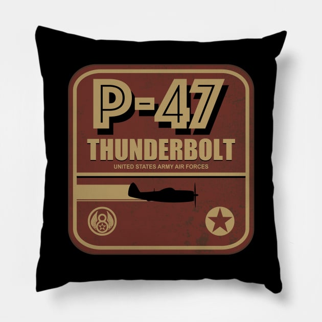 P-47 Thunderbolt Pillow by TCP