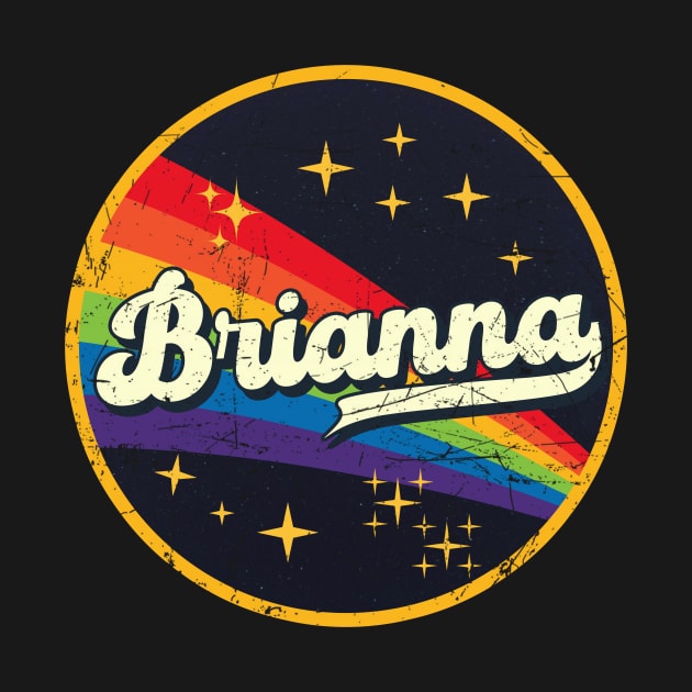 Brianna // Rainbow In Space Vintage Grunge-Style by LMW Art