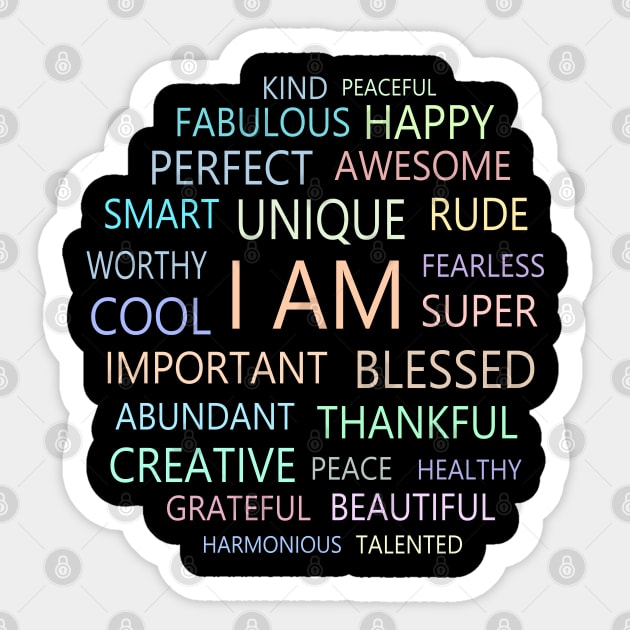 Positive Affirmation Stickers for Kids Self-love Stickers for Kids Motivational  Stickers for Kids 