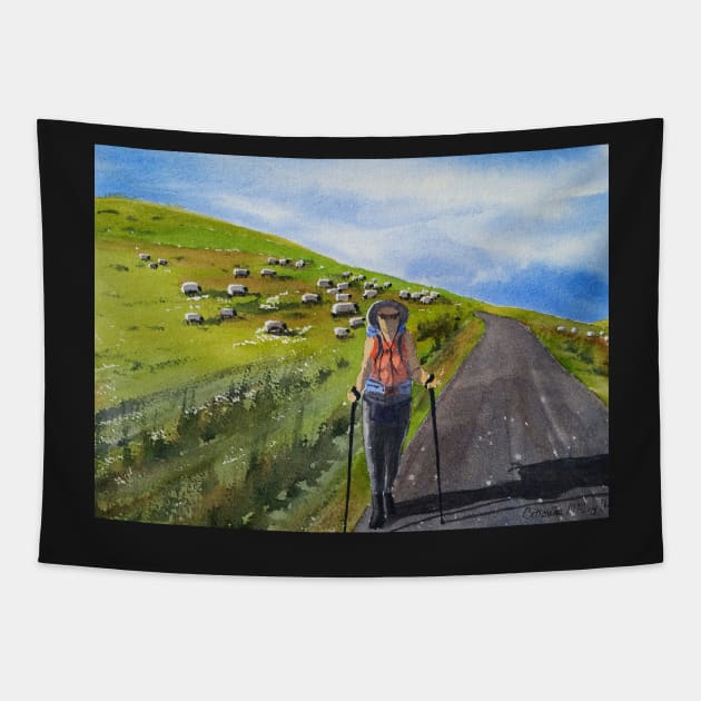 Pyrenees - Camino de Santiago Tapestry by CatherineMcCoy