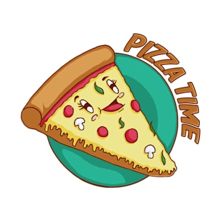 Kawaii Pizza Time T-Shirt