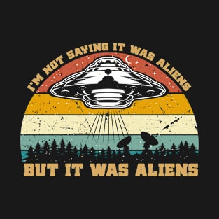 Funny Meme and UFO Abduction Pun Design T-Shirt