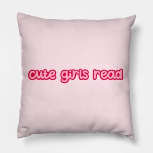 Cute Girls Read Pillow