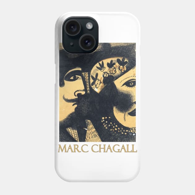 Two Heads (1918) by Marc Chagall Phone Case by Naves