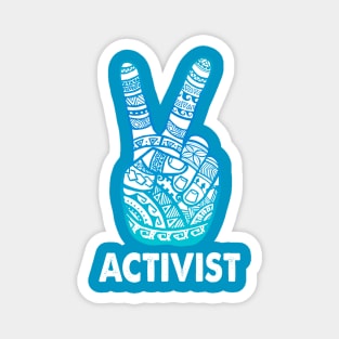 Peace Activist - Boho Peace Sign Magnet