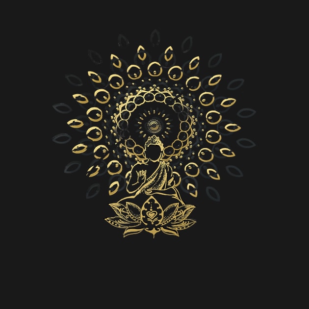 Buddha Meditation Zen Mandala by JaydeMargulies