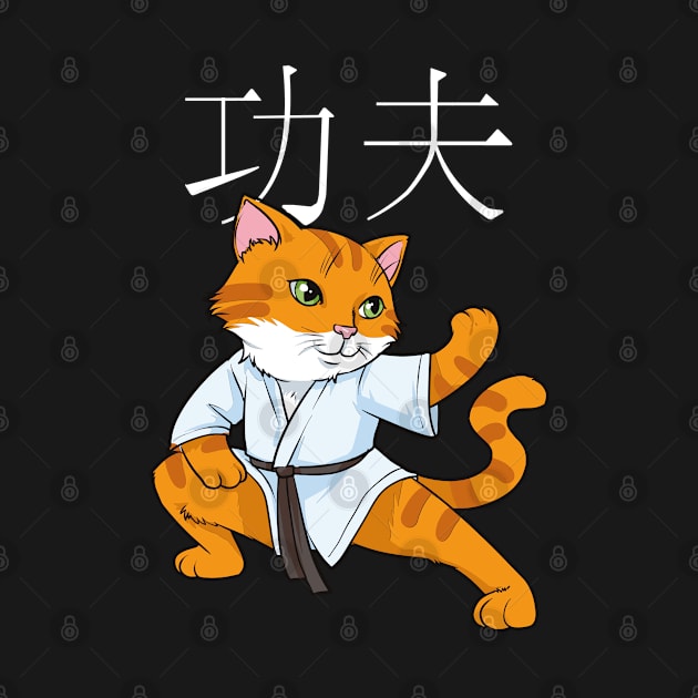 Kawaii Kung Fu Cat Chinese Hanzi Kung Fu by Beautiful Butterflies by Anastasia