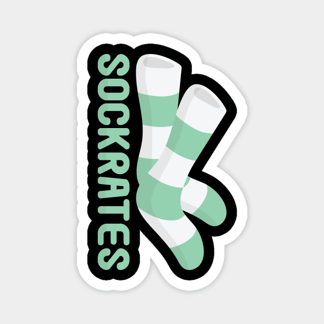 Sockrates (Socrates) Magnet by passivemoth