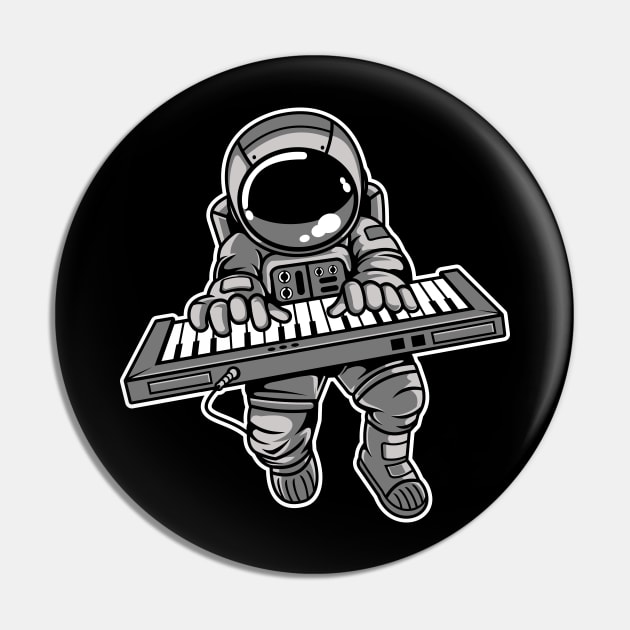 Astronaut Pianist Pin by ArtisticParadigms