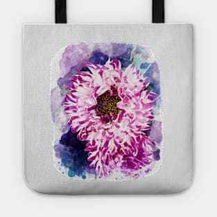 Purple chrysanthemum Tote