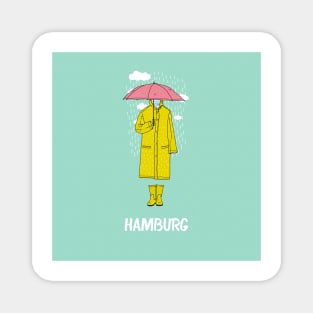 Rainy Hamburg Magnet