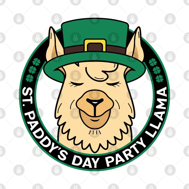 St. Paddy's Day Party Llama by JaiStore