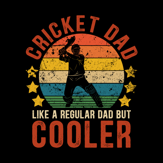 Cricket Dad Funny Vintage Cricket Father's Day Gift by Kimko