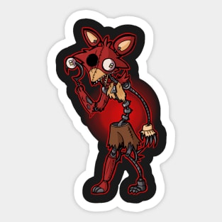 FNaF Withered Foxy Sticker for Sale by nyrofletcher