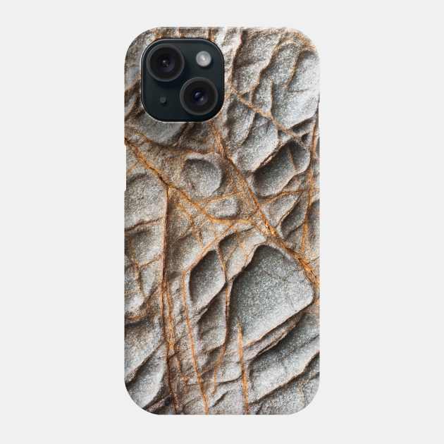 Fragile Orange Volcanic Veins Phone Case by textural