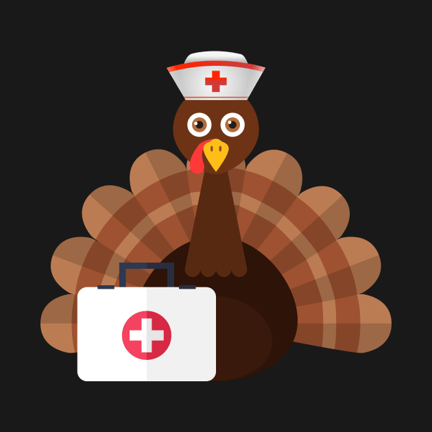 Nurse Turkey TShirt Thanksgiving Shirt For Nurses by Walkowiakvandersteen