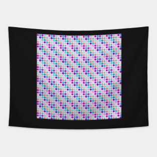 Psychedelic magenta polka dots Tapestry