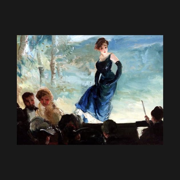 High Resolution Everett Shinn Painting Concert Stage 1903 by tiokvadrat