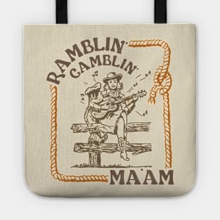 Ramblin' Gamblin Ma'am Country Cowgirl Tote