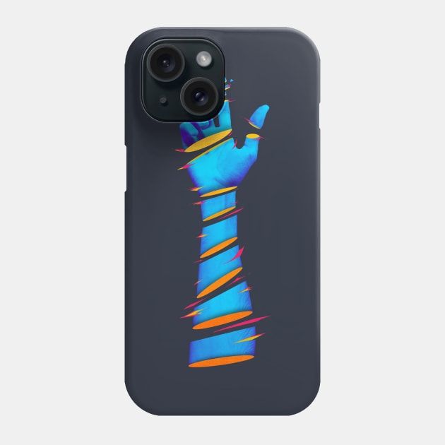 Sliced | Dark Photorealistic Neon Version Phone Case by Lumos19Studio