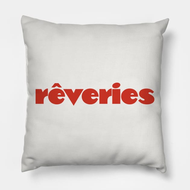 Reveries (red) Pillow by Belcordi