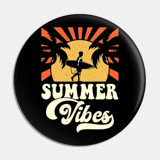 Summer Vibes T Shirt For Women Men Pin