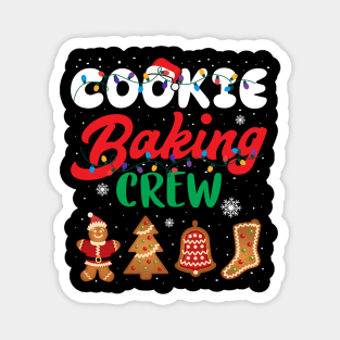 Christmas Lights Christmas Cookie Baking Crew Magnet