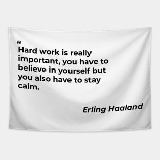 Quotes from Erling Haaland Tapestry