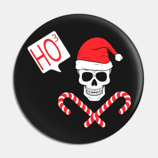 Christmas Skull Santa Pin by CMDesign