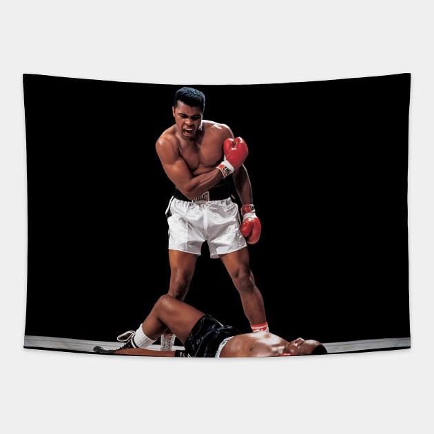 Ali vs. Liston II Tapestry by GrampaTony