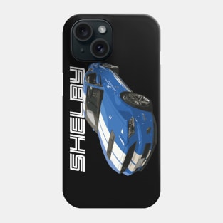 S197 Mustang GT 5.0L V8 Grabber Blue Car GT500 Phone Case