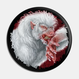 Albino Werewolf Pin