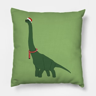 Christmas Green Dinosaur Digital Art | Christmas Special | illusima Pillow